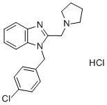 1-[(4-氯苯基)甲基]-2-(吡咯烷-1-基甲基)苯并咪唑盐酸盐,CleMizole