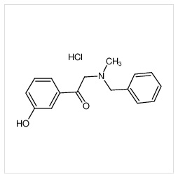 1-(3-羟基苯基)-2-[甲基(苯甲基)氨基]-乙酮盐酸盐,benzyl(3-hydroxyphenacyl)methylammonium chloride