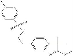 甲基-2-甲基-2-（4-2-对甲苯磺酰氧基乙基苯基异丙酯