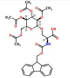 葡萄糖丝氨酸,N-[芴甲氧羰基]-O-(2,3,4,6-四-O-乙酰基-BETA-D-吡喃葡萄糖基)-L-丝氨酸;,Fmoc-L-Ser(β-D-Glc(Ac)4)-OH