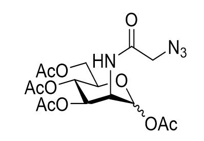 N-叠氮乙酰基甘露糖胺-四酰基化,Ac4ManNAz,叠氮修饰甘露糖,Ac4ManNAz,N-Azidoacetylmannosamine-tetraacylated