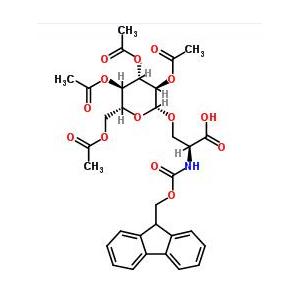 葡萄糖丝氨酸,N-[芴甲氧羰基]-O-(2,3,4,6-四-O-乙酰基-BETA-D-吡喃葡萄糖基)-L-丝氨酸;,Fmoc-L-Ser(β-D-Glc(Ac)4)-OH