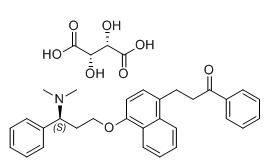 达泊西汀杂质04（酒石酸盐）,(S)-3-(4-(3-(dimethylamino)-3-phenylpropoxy)naphthalen-1-yl)-1-phenylpropan-1-one D-tartrate