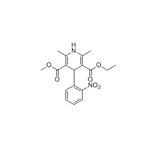 硝苯地平杂质06,3-ethyl 5-methyl 2,6-dimethyl-4-(2-nitrophenyl)-1,4-dihydropyridine- 3,5-dicarboxylate