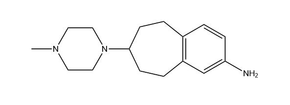 7-(4-methylpiperazin-1-yl)-6,7,8,9-tetrahydro-5H-benzo[7]annulen-3-amine,7-(4-methylpiperazin-1-yl)-6,7,8,9-tetrahydro-5H-benzo[7]annulen-3-amine