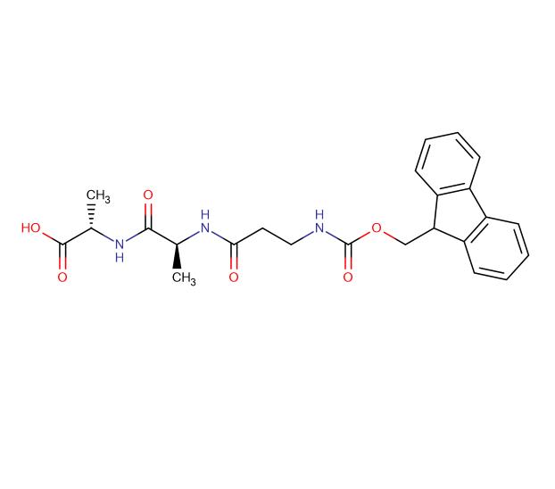 (2S)-2-[(2S)-2-[3-({[(9H-fluoren-9-yl)methoxy]carbonyl}amino)propanamido]propanamido]propanoic acid,Fmoc-Beta-Ala-L-Ala-L-Ala-OH