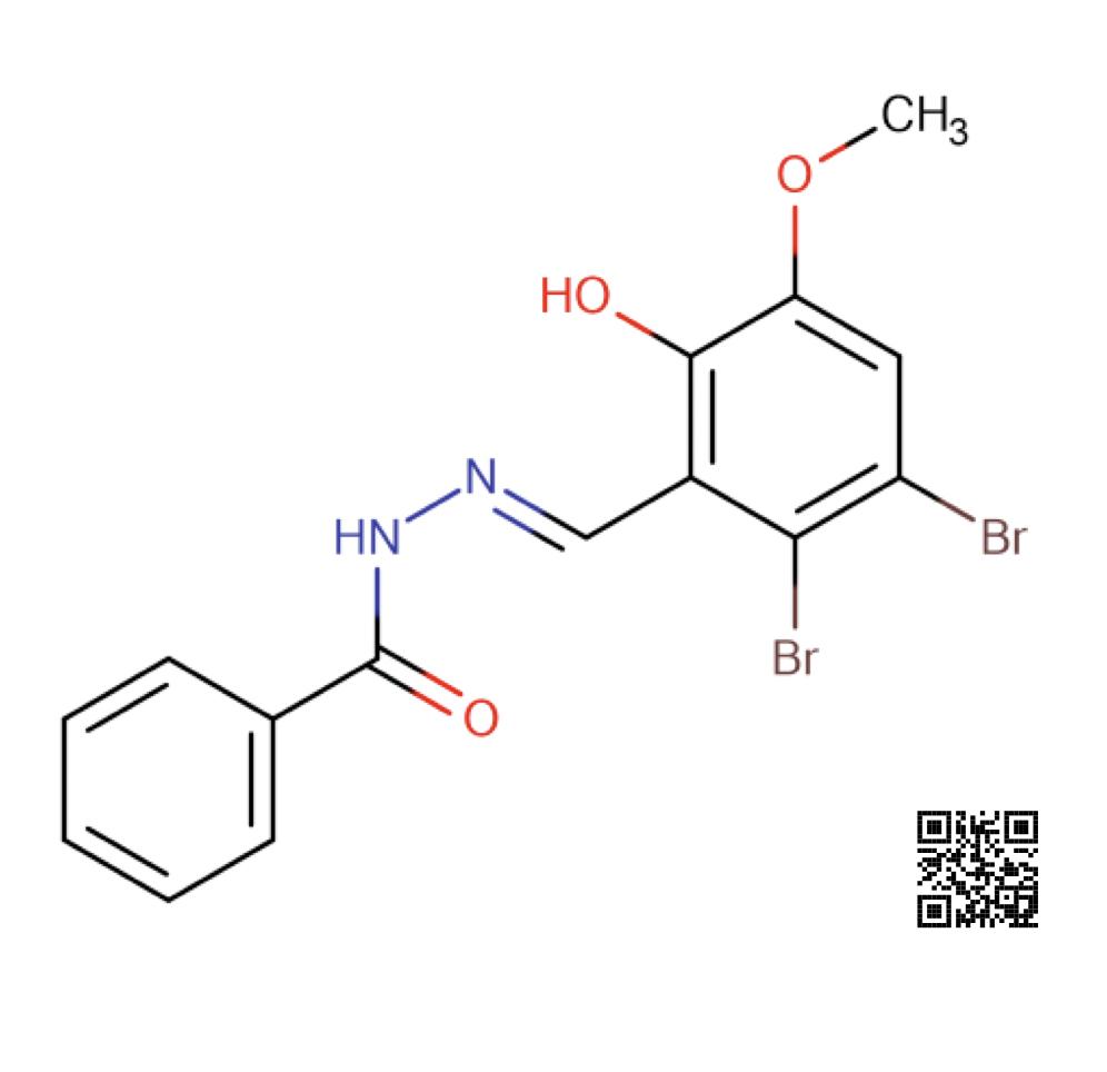 N'-[(E)-(2,3-dibromo-6-hydroxy-5-methoxyphenyl)methylidene]benzohydrazide,N'-[(E)-(2,3-dibromo-6-hydroxy-5-methoxyphenyl)methylidene]benzohydrazide