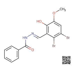 N'-[(E)-(2,3-dibromo-6-hydroxy-5-methoxyphenyl)methylidene]benzohydrazide