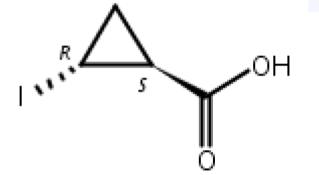 Cyclopropanecarboxylic acid,2-iodo-,(1S,2R)