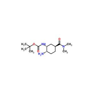[(1R,2S,5S)-2-氨基-5-[(二甲基氨基)羰基]环己基]氨基甲酸叔丁酯,N-[(1R,2S,5S)-2-amino-5-[(dimethylamino)carbonyl]cyclohexyl]-Carbamic acid, 1,1-dimethylethyl ester