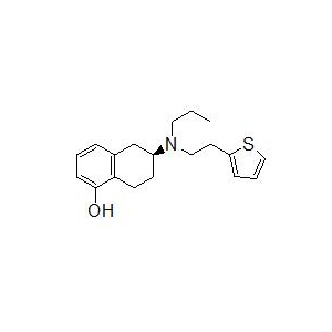 罗替戈汀； (S)-5,6,7,8-四氢-6-(丙基(2-(2-噻吩基)乙基)氨基)-1-萘酚,Rotigotine;;(6S)-6-{propyl[2-(thiophen-2-yl)ethyl]amino}-5,6,7,8-tetrahydronaphthalen-1-ol