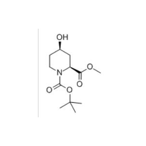 (2S,4R)-4-羟基哌啶-1,2-二羧酸 1-叔丁酯 2-甲酯,1-(tert-butyl) 2-methyl (2S,4R)-4-hydroxypiperidine-1,2-dicarboxylate