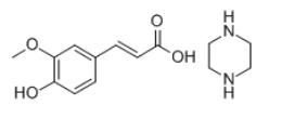 阿魏酸哌嗪,Piperazine ferulate