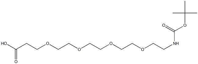 15-(Boc-氨基)-4,7,10,13-四氧杂十五烷,t-boc-N-amido-PEG4-propionic acid
