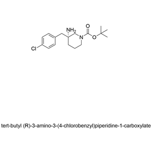 (R)-叔丁基-3-氨基-3-(4-氯苄基)哌啶-1-羧酸酯,tert-butyl (R)-3-amino-3-(4-chlorobenzyl)piperidine-1-carboxylate