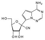 (2R,3R,4S,5R)-2-(4-Aminopyrrolo[2,1-f][1,2,4]triazin-7-yl)-3,4-dihydroxy-5-(hydroxymethyl)oxolane-2-,(2R,3R,4S,5R)-2-(4-Aminopyrrolo[2,1-f][1,2,4]triazin-7-yl)-3,4-dihydroxy-5-(hydroxymethyl)oxolane-2-carbonitrile