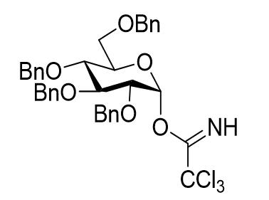 2,3,4,6-四-O-苄基-α-D-吡喃葡萄糖基三氯乙酰亚胺酯，2,3,4,6-Tetra-O-benzyl-α-D-glucopyranosyl trichloroacetimidate,2,3,4,6-Tetra-O-benzyl-α-D-glucopyranosyl trichloroacetimidate