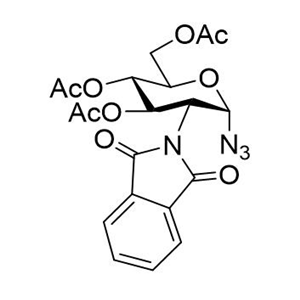 3,4,6-三-O-乙酰基-2-脱氧-2-邻苯二甲酰亚胺基-??α-D-叠氮化吡喃葡萄糖，3,4,6-Tri-O-acetyl-2-deoxy-2-phthalimido-α-D-?glucopyra,3,4,6-Tri-O-acetyl-2-deoxy-2-phthalimido-α-D-?glucopyranosyl Azide