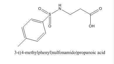 3-(甲苯-4-磺酰基氨基)-丙酸,3-((4-methylphenyl)sulfonamido)propanoic acid