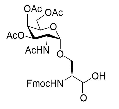 N-芴甲氧羰基-O-(2-乙酰氨基-3,4,6-三-O-乙?；?2-脫氧-α-D-吡喃半乳糖基)-L-絲氨酸,N-Fmoc-O-(2-acetamido-3,4,6-tri-O-acetyl-2-?deoxy-α-D-galactopyranosyl)-L-serine