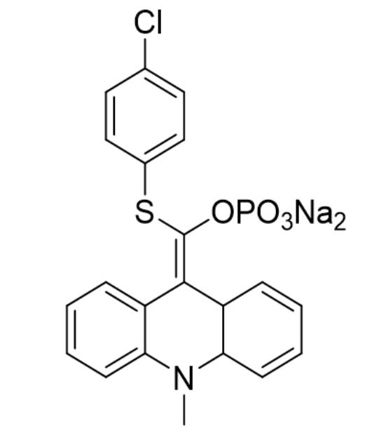 9-(4-氯苯基硫代磷酰氧亚甲基)-10-甲基二氢吖啶二钠盐; APS-5，9-(4-Chlorophenylthiophosphoryloxymethylidene)-10-methylacrid,9-(4-Chlorophenylthiophosphoryloxymethylidene)-10-methylacridan,disodium salt; APS-5