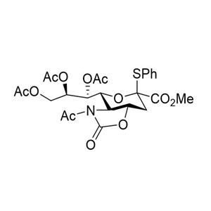5-乙酰氨基-7,8,9-三-O-乙酰基-5-N,4-O-羰基-3,5-二脱氧-2-S-苯基-2-硫代-β-D-甘油-D-半乳-2-吡喃神经氨酸甲酯,5-Acetamido-7,8,9-tri-O-acetyl-5-N,4-O-carbonyl-2-S-phenyl-2-thio-α-?neuraminic Acid Methyl Este