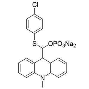 9-(4-氯苯基硫代磷酰氧亚甲基)-10-甲基二氢吖啶二钠盐; APS-5，9-(4-Chlorophenylthiophosphoryloxymethylidene)-10-methylacrid