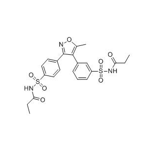 帕瑞昔布钠杂质26,N-((3-(5-methyl-3-(4-(N-propionylsulfamoyl)phenyl)isoxazol-4-yl) phenyl)sulfonyl)propionamide