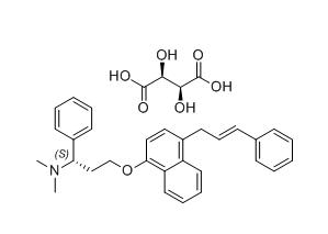 達(dá)泊西汀雜質(zhì)05（酒石酸鹽）,(S,E)-3-((4-cinnamylnaphthalen-1-yl)oxy)-N,N-dimethyl-1-phenyl propan-1-amine D-tartrate