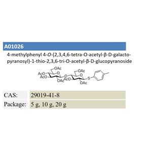 4-?methylphenyl 4-?O-?(2,?3,?4,?6-?tetra-?O-?acetyl-?β-?D-?galacto- pyranosyl)?-?1-?thio-?2,?3,?6-?tri-O-acetyl-β-?D-?glucopyranosid