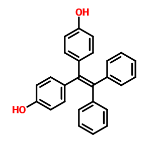 1,2-二苯基-1,2-二(4-羟基苯)乙烯,4-[1-(4-hydroxyphenyl)-2,2-diphenylethenyl]phenol