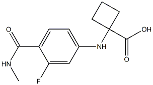 阿帕鲁胺中间体,1-((3-fluoro-4-(methylcarbamoyl)phenyl)amino)cyclobutanecarboxylic acid