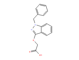 2-(1-苄基-1H-吲唑-3-基氧基)乙酸,2-((1-Benzyl-1H-indazol-3-yl)oxy)acetic acid