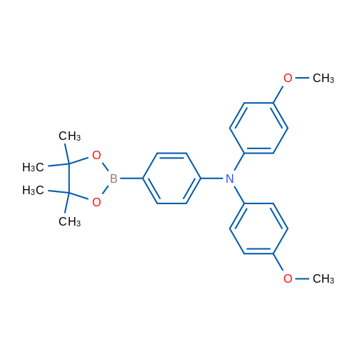 4-硼酸酯-4',4'-二甲氧基三苯胺,BenzenaMine, N,N-bis(4-Methoxyphenyl)-4-(4,4,5,5-tetraMethyl-1,3,2-dioxaborolan-2-yl)-