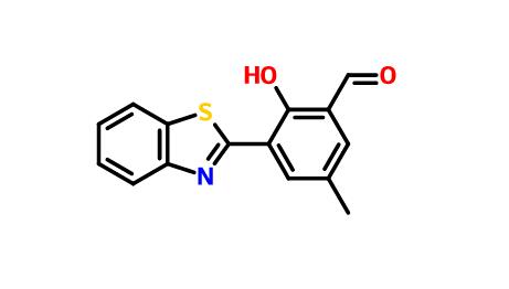 5-甲基-3-(2-苯并噻唑基)-2-羟基苯甲醛,(3-(benzo[d]thiazol-2-yl)-2-hydroxy-5-methylbenzaldehyde)