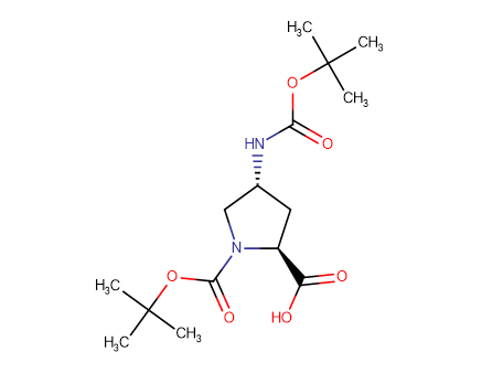 (2S,4R)-1-[(tert-butoxy)carbonyl]-4-{[(tert-butoxy)carbonyl]amino}pyrrolidine-2-carboxylic acid,(2S,4R)-1-[(tert-butoxy)carbonyl]-4-{[(tert-butoxy)carbonyl]amino}pyrrolidine-2-carboxylic acid