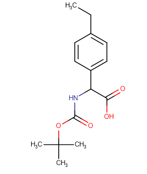 2-{[(tert-butoxy)carbonyl]amino}-2-(4-ethylphenyl)acetic acid,2-{[(tert-butoxy)carbonyl]amino}-2-(4-ethylphenyl)acetic acid