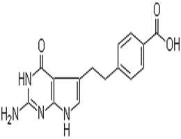 培美曲塞二钠中间体,4-[2-(2-Amino-4,7-dihydro-4-oxo-1H-pyrrol[2,3-d]pyrimidin-5-yl)ethyl]benzoic acid