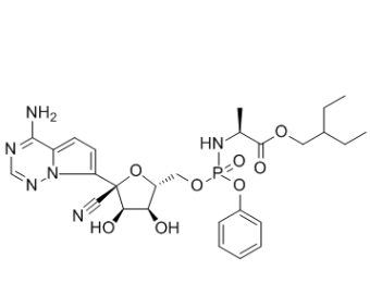 ((S)-(4-硝基苯氧基)(苯氧基)磷?；?-L-丙氨 酸-2-乙基丁酯,(S)-2-Ethylbutyl 2-(((S)-(4-nitrophenoxy)(phenoxy)- phosphoryl)-amino)propanoate