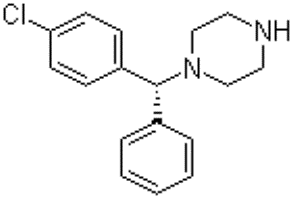 (-)-1-[(4-氯苯基)苯甲基]哌嗪,(-)-1-[(4-Chlorophenyl)phenylmethyl]piperazine