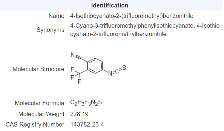 4-異硫氰基-2-(三氟甲基)苯腈