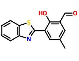 5-甲基-3-(2-苯并噻唑基)-2-羟基苯甲醛,5-Methyl-3-(2-benzothiazolyl)-2-hydroxybenzaldehyde