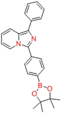 1-苯基-3-（4-（4,4,5,5-四甲基-1,3,2-二氧杂环戊硼烷-2-基）苯基）咪唑并[1,5-a]吡啶,1-Phenyl-3-(4-(4,4,5,5-tetramethyl-1,3,2-dioxaborolan-2-yl)phenyl)imidazo[1,5-a]pyridine