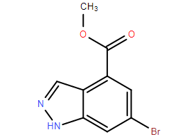 6-溴-1H-吲唑-4-甲酸甲酯,Methyl 6-bromo-1H-indazole-4-carboxylate