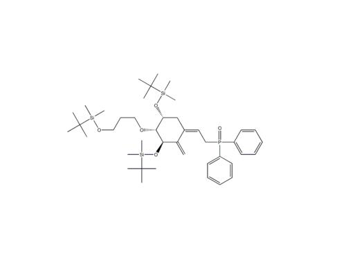 艾地骨化醇中间体A环,Eldecalcitol Intermediates A;((Z)-((3S,4S,5R)-5-((tert-Butyldimethylsilyl)oxy)-4-(4-((tert-butyldimethylsilyl)oxy)butyl)-3-methyl-2-methylenecyclohexylidene)methyl)diphenylphosphine oxide