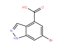 6-溴-1H-吲唑-4-甲酸,6-Bromo-1H-indazole-4-carboxylic acid