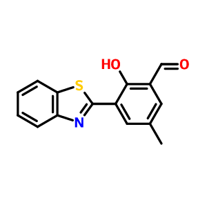 5-甲基-3-(2-苯并噻唑基)-2-羟基苯甲醛