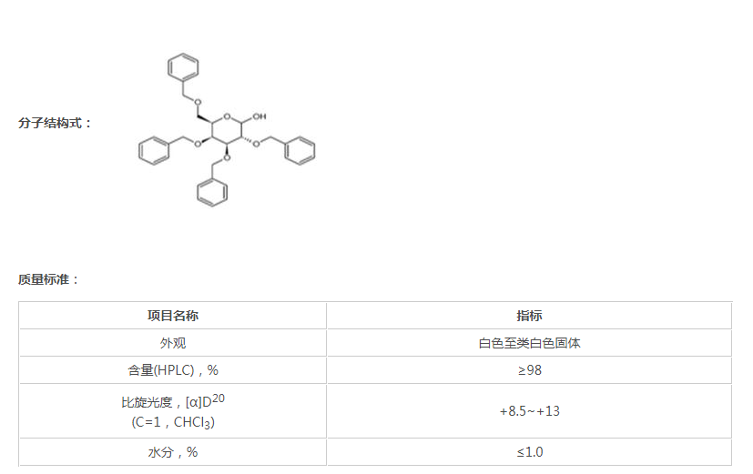 :2,3,4,6-O-四苄基-D-半乳糖,2,3,4,6-Tetra-O-Benzyl-D-Galactose