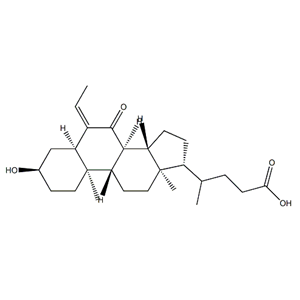 奥贝胆酸中间体-3,(E)-3α-hydroxy-6-ethylidene-7-keto-5β-cholan-24-oic acid