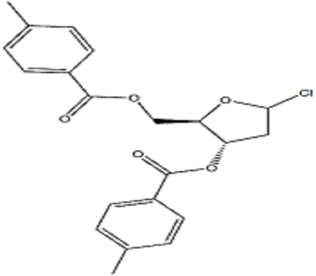 1-氯-2-脱氧-3，5-二-O-对甲苯甲酰基-D-核糖,1-Chloro-3,5-di-O-toluoyl-2-deoxy-D-ribofuranos